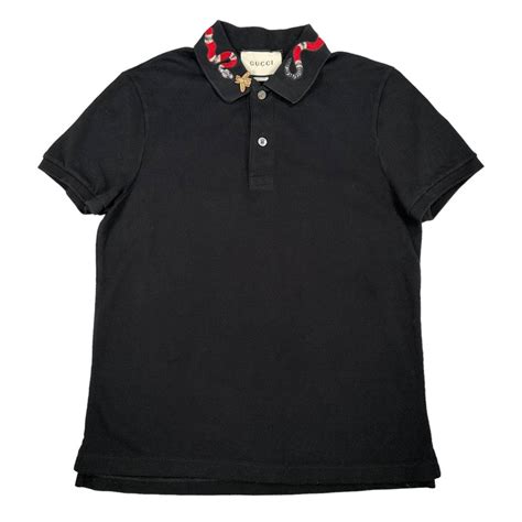 gucci polo t shirt mens|Gucci polo snake collar.